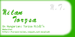 milan torzsa business card